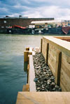Detail of new walling